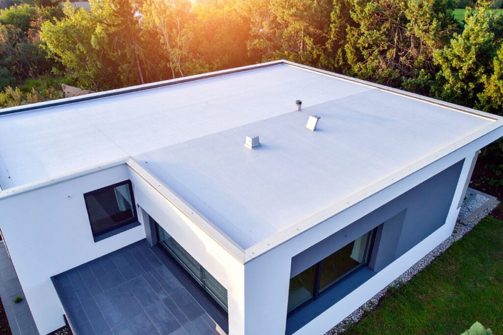 Vu d'une maison moderne